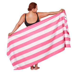 DOCK & BAY Quick dry Beach Towel - Cabana Collection - Phi Phi Pink - L