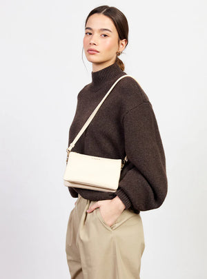 SABEN Tilly Crossbody - Vanilla Beige clutch bag
