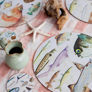 100% NZ Fishes of NZ Coasters set of 6