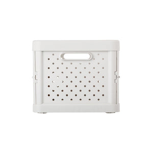Compact Folding Crate - Sand White