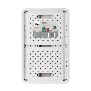 Compact Folding Crate - Sand White