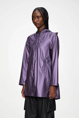 RAINS A-Line W Jacket W3 - Body Purple raincoat