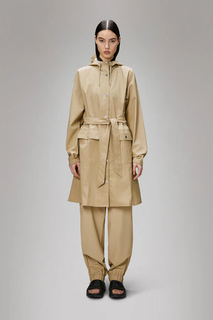 Rains Curve W Jacket - Sand - XS