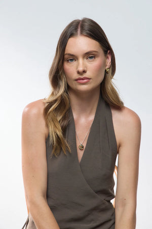 ZAFINO Astrid Necklace - Gold / Silver 7877 Necklace with a gold and silver pendant