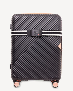 London Luggage Strap Black Strip AW25 saben