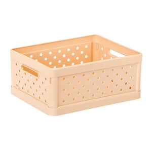 Compact Folding Crate - Peach Pink