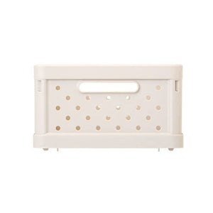 Compact Folding Crate - Sand White