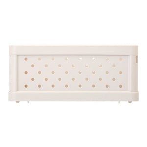 Compact Folding Crate - Sand White