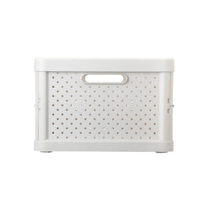 Compact Folding Crate - Sand White