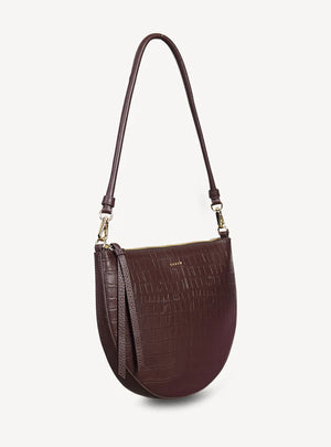 SABEN Gani Shoulder Bag - Espresso Croc
