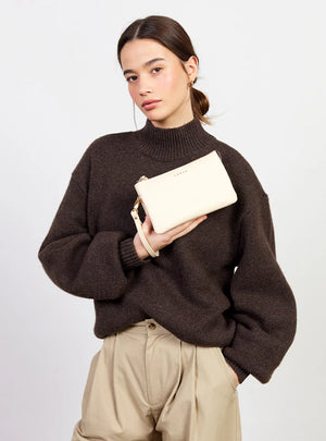 SABEN Tilly Crossbody - Vanilla Beige clutch bag