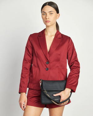 Saben Daria Shoulder Bag Black Bubble AW25 The Muse