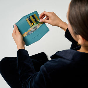 FOX and LEO The Swallet - Teal Wallet