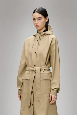 Rains Curve W Jacket - Sand - XS
