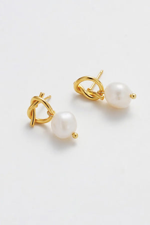 ZAFINO Alice Pearl Earrings - Gold 5396
