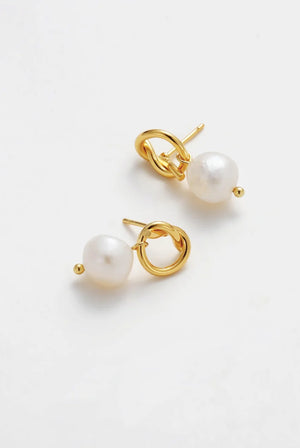 ZAFINO Alice Pearl Earrings - Gold 5396