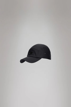 Rains 5 Panel Cap W1 - Black