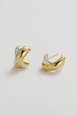 ZAFINO 7355 Fraya Hoop - Gold/Silver