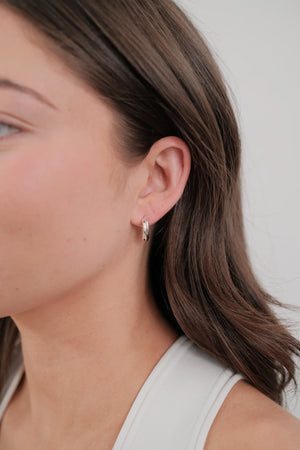 ZAFINO 7361 Eloise Hoop - Silver - Earrings