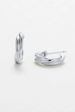 ZAFINO 7361 Eloise Hoop - Silver - Earrings