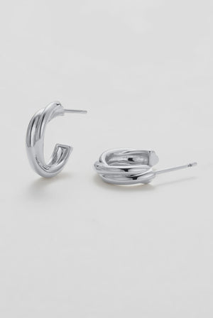 ZAFINO 7361 Eloise Hoop - Silver - Earrings
