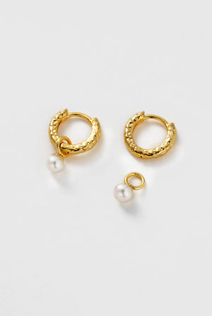 Emery Earring - Pearl - Gold - Earrings