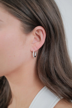 ZAFINO 7431 Phoebe Hoop - Silver