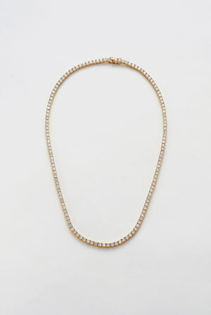 Dani Tennis Necklace - 45cm - Gold
