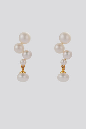 ZAFINO Luna Pearl Earring - Gold