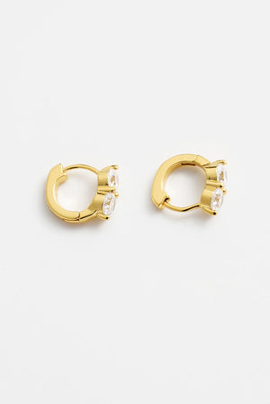 ZAFINO Zoe Huggie - Gold 7794