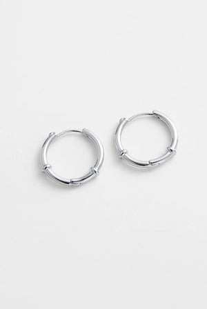 ZAFINO Tessa Hoop silver hoop earrings