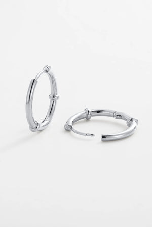 ZAFINO Tessa Hoop silver hoop earrings