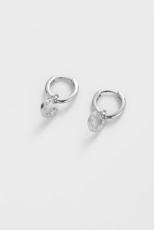 ZAFINO Lucky Hoop - Silver Earrings