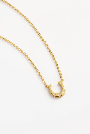 ZAFINO Lucky Necklace Gold horseshoe necklace 7810
