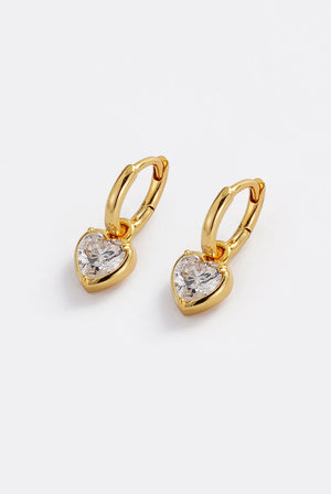 ZAFINO Amor Earring Gold heart-shaped earrings 7844