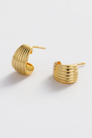 ZAFINO Sasha Hoop - Small - Gold