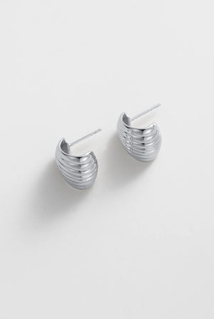 ZAFINO Sasha Hoop - Medium silver hoop earrings 7874