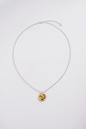 ZAFINO Astrid Necklace - Gold / Silver 7877 Necklace with a gold and silver pendant