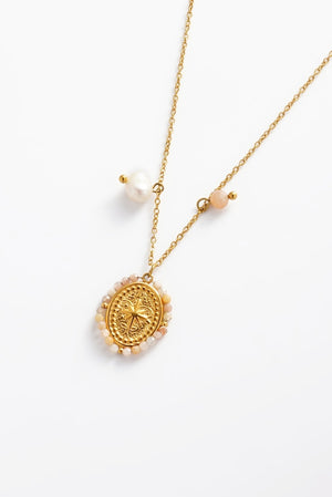 ZAFINO 8084 Olivia Necklace - Rouge Gold necklace with a pendant