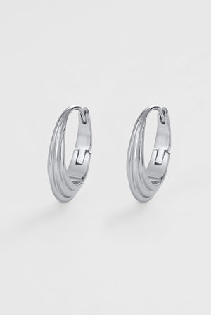 Marley Hoop - Medium - Silver