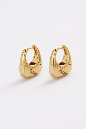 ZAFINO Demi Hoop - Gold