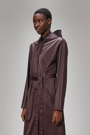 Rains Waterproof Coat A-Line Longer W Jacket W3 - Depth