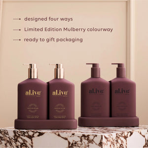 al.ive body Transformative Wash & Lotion Duo SWEET PLUM & BERRIES