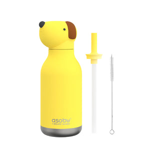 ASOBU Bestie Kids Water Bottle 460ml Dog Animal