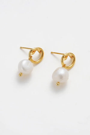 ZAFINO Alice Pearl Earrings - Gold 5396