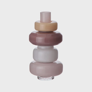 Amalfi Tutti Glass Vase Tonal Pinks
