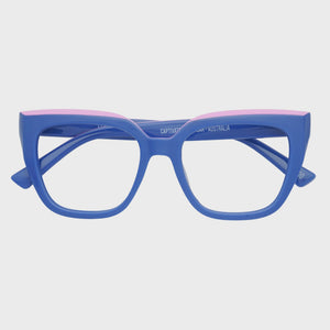 Captivated Eyewear Australia Anti-Blue Reading Glasses - Eliza Blue/Pink