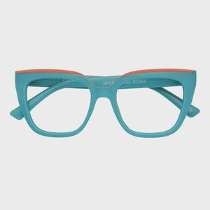 Captivated Eyewear Australia Anti-Blue Reading Glasses - Eliza Green/Orange