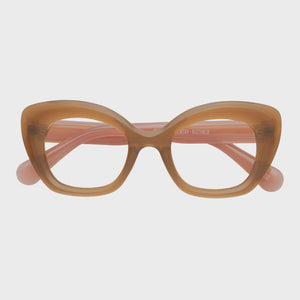 Captivated Eyewear Anti-Blue Reading Glasses - Stella - Brown/Pink