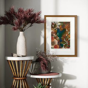 FLOX Autumnul Tūī Boutique Print A4 Unframed Art Work
